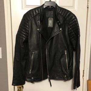 Men’s all saints leather jacket
